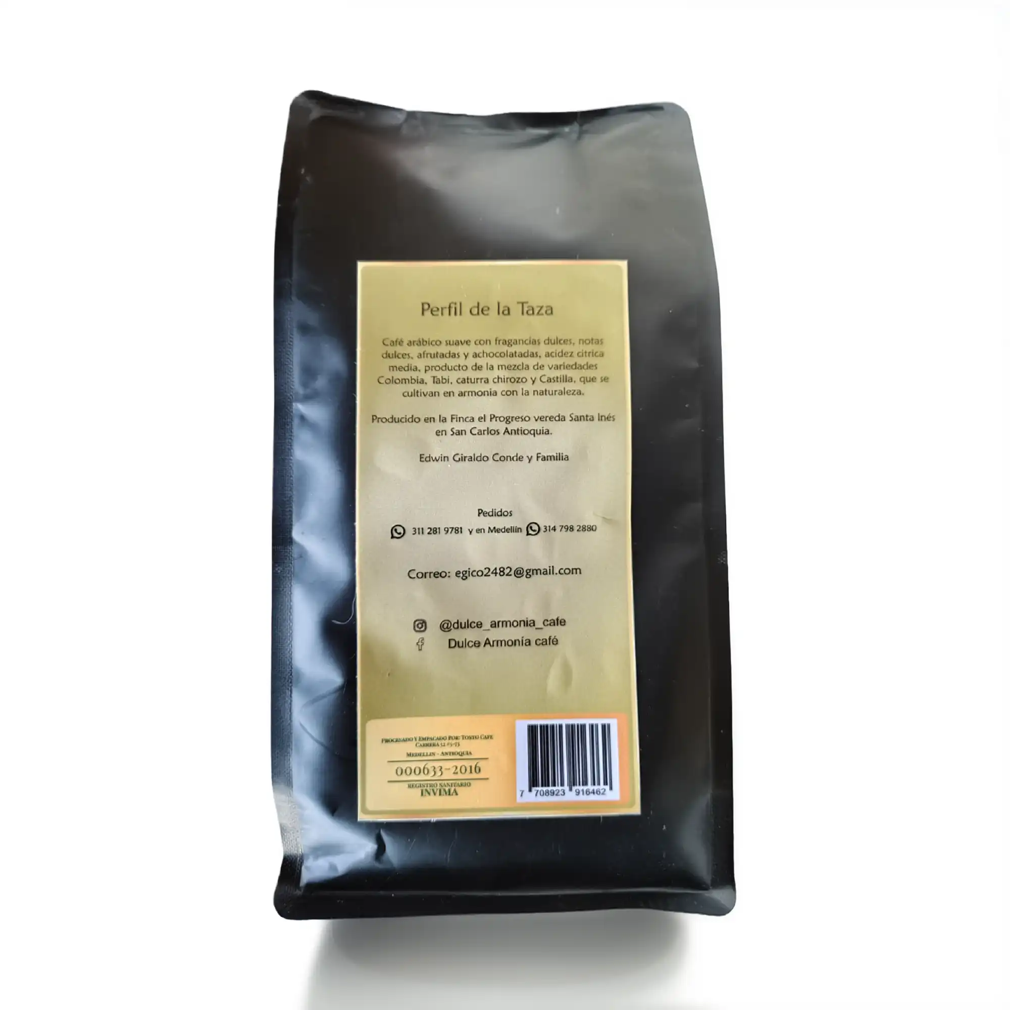 Café Dulce Armonía 2 CAFE DULCE ARMONIA BACK